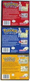 Gameboy NEW Game Case for Red, Yellow, Blue Pokemon *NO GAME*  