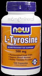 Tyrosine 500 mg 120 caps by NOW Foods 733739001627  