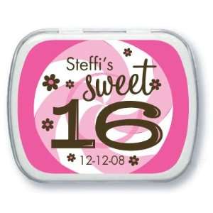   Candy Tin Personalized Sweet Sixteen Favors