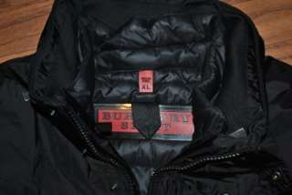 695 MENS BURBERRY SPORT BLACK JACKET WINTER COAT XL  