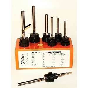  #1 Set of Countersinks with Taper Point Drills in Wood 