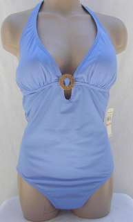 this is a tommy bahama women s one piece halter style swim suit in