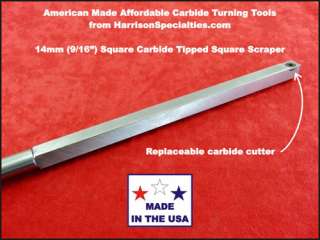 Carbide Square wood roughing turning tool with handle  
