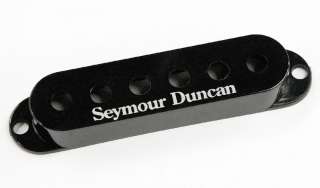 Seymour Duncan Pickup Cover for Strat Single Coil Pickups, Black with 