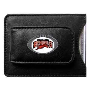   Bengals NFL Card/Money Clip Holder (Leather)