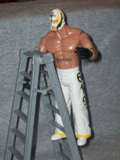 WWE Figure Ruthless Aggression Rey Mysterio & Accessories Microphone 