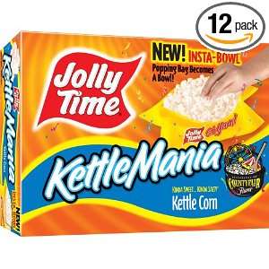 Jolly Time KettleMania Outrageously Fun Kettle Corn Microwave Popcorn 