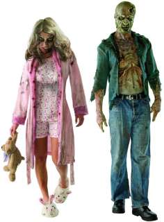   Dead   Girl Nightgown & Decomposed Zombie Costume Set Std  