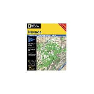  National Geographic TOPO Nevada Map CD ROM (Windows) GPS 