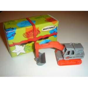   Secret Santa Cars Excavator Gray/Orange in MBX Xmas Box Toys & Games