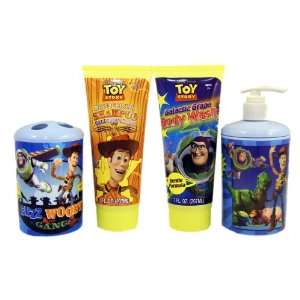 Toy Story 3 Deluxe Bath Set (Toothbrush Holder, Soap/Lotion Pump, Body 