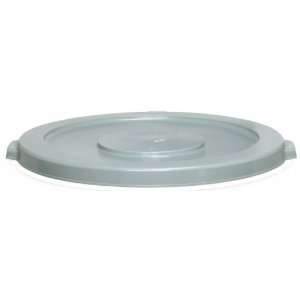  44 Gallon Grey Round Trash Can Lid 4445GY   Pack of 4 