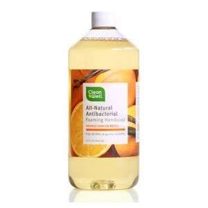 Clean Well All Natural Foaming Handsoap Refill   Orange Vanilla (32 Oz 