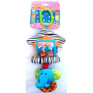  Plush Picture Frame Musical Animal Clip On Stroller Pram Carseat Toy 