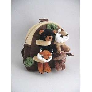  Plush stuffed animal forest backpack Unipak Designs Toys & Games