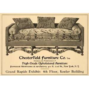   Furniture Co. Upholstered Sofa   Original Print Ad