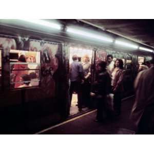  1970s America, Graffiti on a Subway Car on the Lexington 