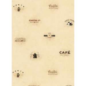  York Coffee and Cafe Wallpaper Sidewall Pattern Number 