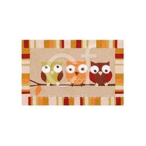  22 x 34 Washable Rug, Harvest Hoots