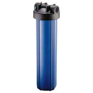  20 BB Filter Housing, Blue/Black, 1.5, w/ Pressure 