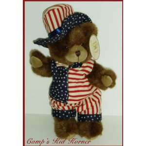  B & D Bear Company Patriotic Stuffed Animal Plush Bear 12 