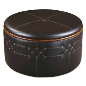 Uttermost 36.5 Inch Brunner Storage Ottoman Concealed Beneath The 